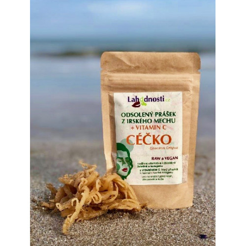 CÉČKO - ODSOLENÝ PRÁŠEK Z IRSKÉHO MECHU + VITAMÍN C, 70G