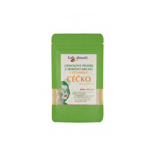 CÉČKO - ODSOLENÝ PRÁŠEK Z IRSKÉHO MECHU + VITAMÍN C, 70G