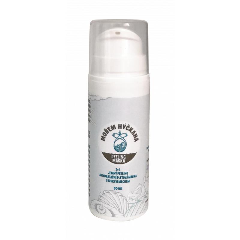 Mořem hýčkáná - 2 v 1 Jemný peeling a hydratační pleťová maska s Irským mechem 30ml