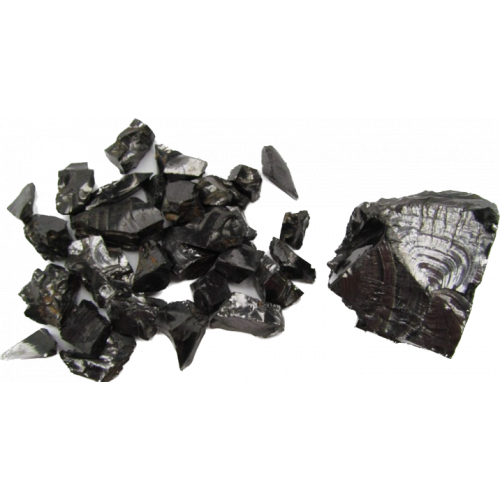 Šungit ELITNÍ 20 g (90-98% uhlíku), kousky