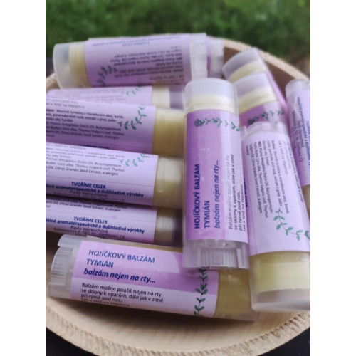 Hojíčkový balzám - Tymián 5ml. Balzám nejen na rty.