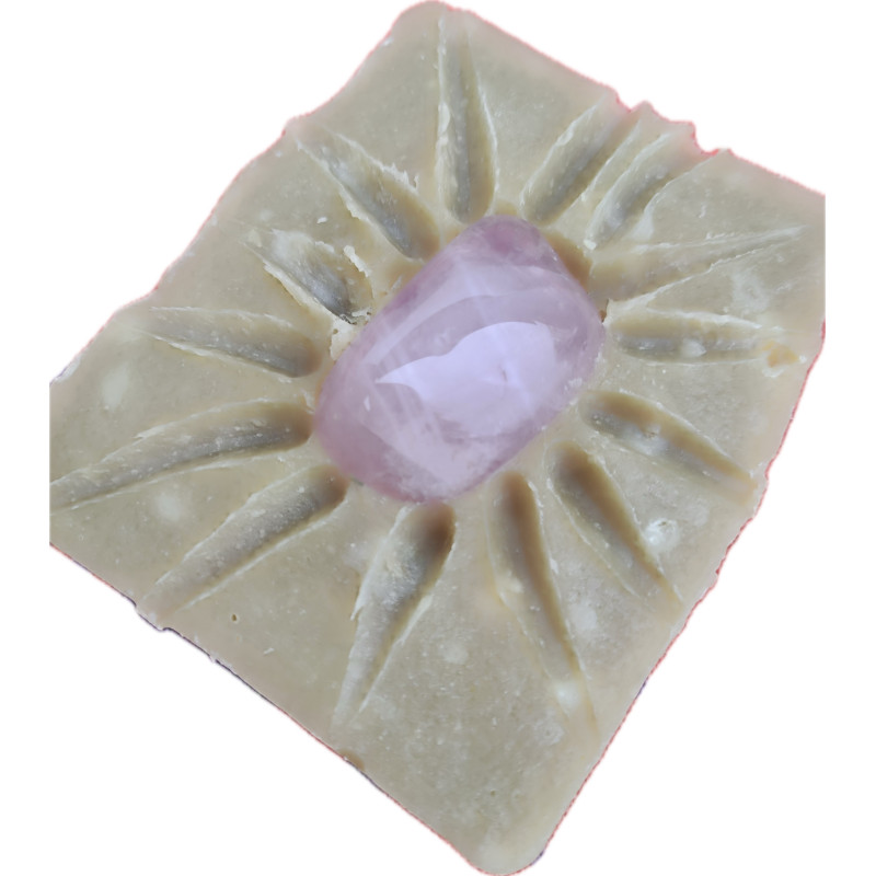 "Očista těla i duše"  - Mýdlo Irský mech 120g s drahým kamenem Růženín