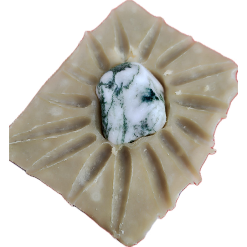 "Očista těla i duše"  - Mýdlo Irský mech 120g s drahým kamenem Růženín