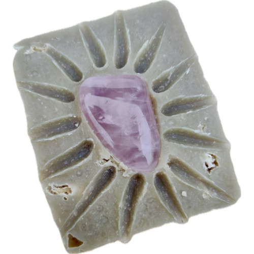 "Očista těla i duše"  - Mýdlo Irský mech 120g s drahým kamenem Růženín