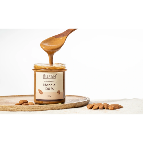 prostě lahodně: mandlový krém 330g VEGAN, bez přidaného cukru