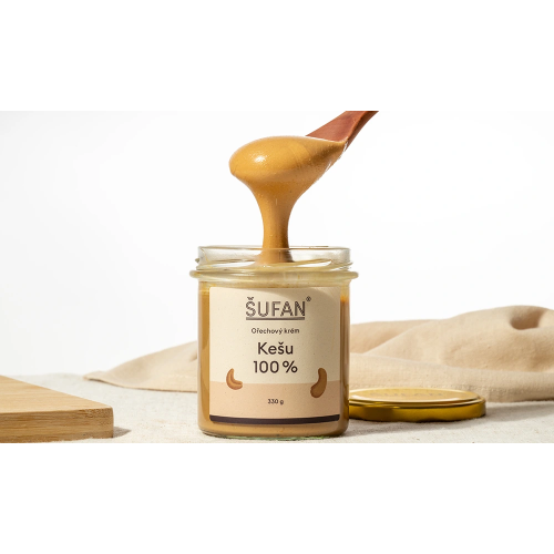 prostě lahodné: kešu krém 100% 330g VEGAN, SLOW pražené