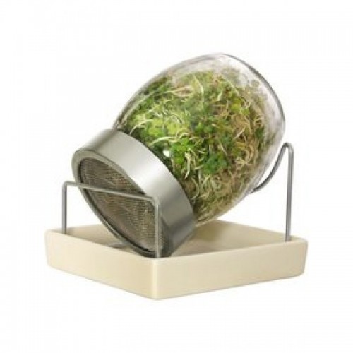 Sklenice na klíčení (nakličovadlo) 700 ml se stojánkem a podtáckem